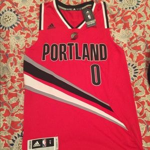 NWT Damian Lillard Portland Trailblazer Jersey (S)